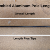 Measuring an Assembled Aluminum Pole